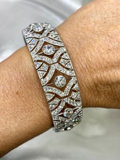 Art Deco Platinum Diamond Bracelet