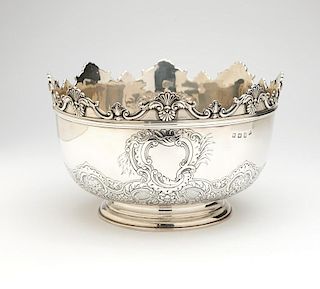 A George III sterling silver Monteith bowl