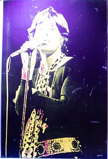 Mick Jagger Blacklight Poster, 1971