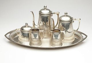 An .800 German silver coffee/tea service