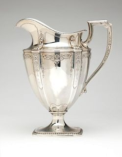 A Reed & Barton sterling silver water pitcher