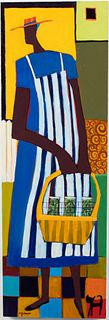 Mandy Johnson (NC, b. 1952), Bread & Butter, Acrylic