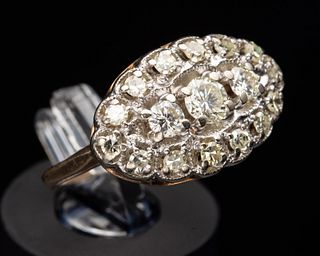 14K Gold and Diamond Dress Ring 