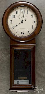 Seth Thomas #2 walnut regulator clock, 35 3/4'' h.