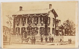 Abraham Lincoln's Home, Albumen Photo