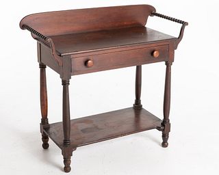 Stained Wood Washstand