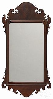 Chippendale mahogany looking glass, late 18th c., 35 1/2'' h.