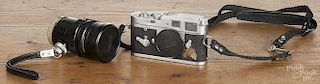 Leica M2 camera, the body marked Ernst Leitz GMBH Wetzlar Germany, no. 1043768