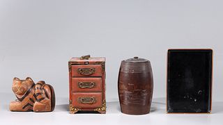Group of Four Various Japanese Objects