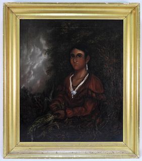 R. Macfarlane Native American Portrait Painting