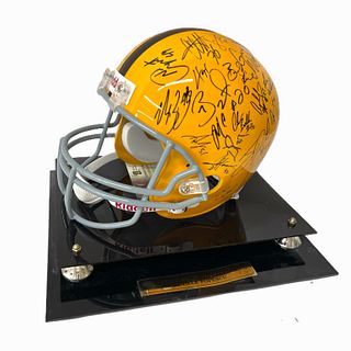 '07-'08 Pittsburgh Steelers Team Signed Helmet