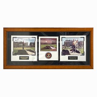 Signed "British Open Champions" Golf Collage