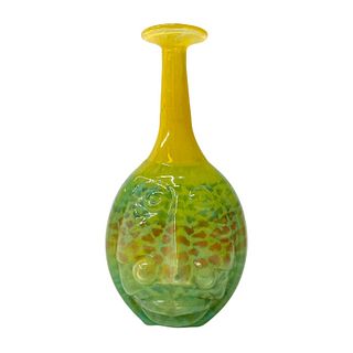 Kjell Engman Kosta Boda Glass "Rio Face Vase"