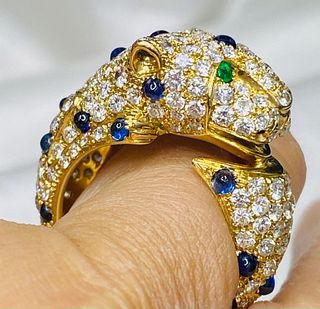 18K Yellow Gold Jaguar Ring