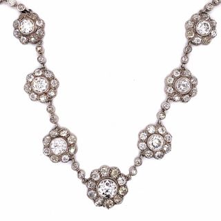 Antique 28.00 Ct. Diamond Necklace