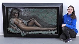 Bill Mack Nude Woman Bas Relief Sculpture