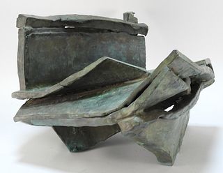 Michael Steiner Abstract Bronze Sculpture