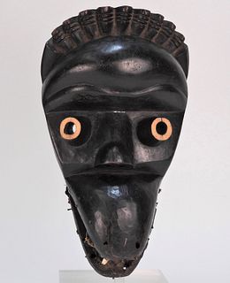 African Liberian Dan Gere Tribe Carved Wood Mask