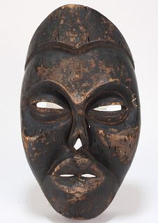 African Ibibio Tribe Ekpo Society Carved Wood Mask