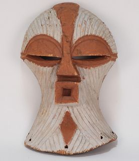 Attr. Songye Tribe Kifwebe Society Wood Mask