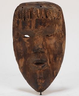 African Bassa Tribe Carved Wood Mask
