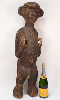 West African Carved Wood Standing Figure