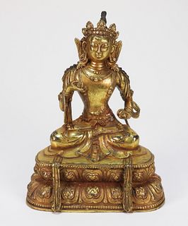 Tibetan Gilt Bronze Buddha