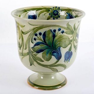 Moorcroft Pottery Jardiniere, Green Spanish Pattern