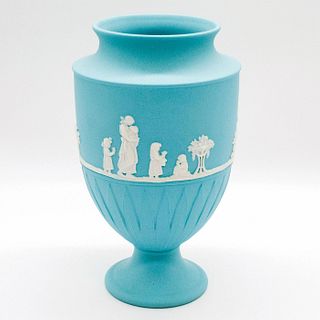 Rare Wedgwood Turquoise Jasperware Vase