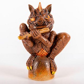 Andrew Hull Pottery Figurine, Flute Player