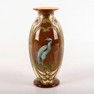 Doulton Lambeth Florence Barlow Vase, Blue Heron