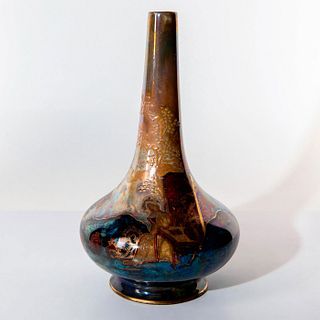 Rare Bernard Moore Flambe Vase, Geisha