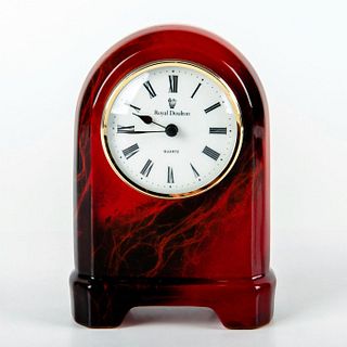 Rare Royal Doulton Flambe Mantel Clock