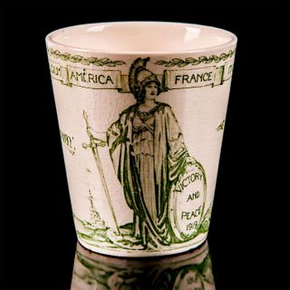 Royal Doulton Victory and Peace WWI 1919 Beaker Green