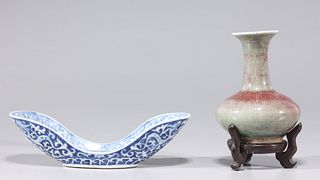 Two Pieces Antique Chinese Porcelain