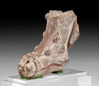 Roman Terracotta Foot w/ Gladiator Sandal