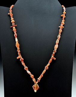 Roman Carnelian Bead Necklace