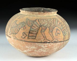 Indus Valley Pottery Jar w/ Zoomorphic Motifs