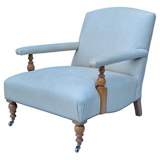 Ralph Lauren Oliver Chair in Cream Leather Upholstery