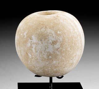 Egyptian Chalcolithic Banded Alabaster Mace Head