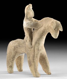Cypro-Archaic Pottery Horse & Rider