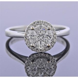 H. J. Namdar 14K Gold Diamond Engagement Ring