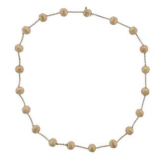 Marco Bicego 18k Gold Ball Station Necklace 