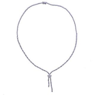 18k Gold Diamond Flower Necklace