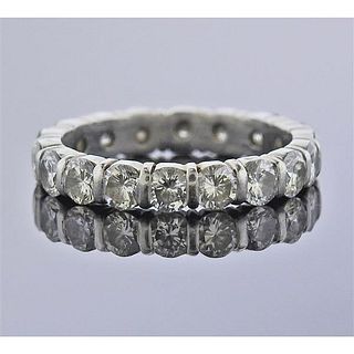 Platinum Diamond Eternity Wedding Band Ring
