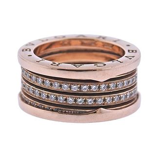 Bvlgari Bulgari B.Zero1 18k Rose Gold Diamond Ring