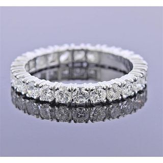 18k Gold Diamond Eternity Wedding Band Ring