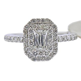 Ashoka 1.51ctw Diamond 18k Gold Engagement Ring