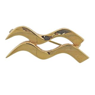 Tiffany &amp; Co Picasso Aquarius Zodiac 18k Gold Brooch