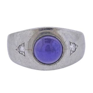 1940s Palladium Diamond Ring